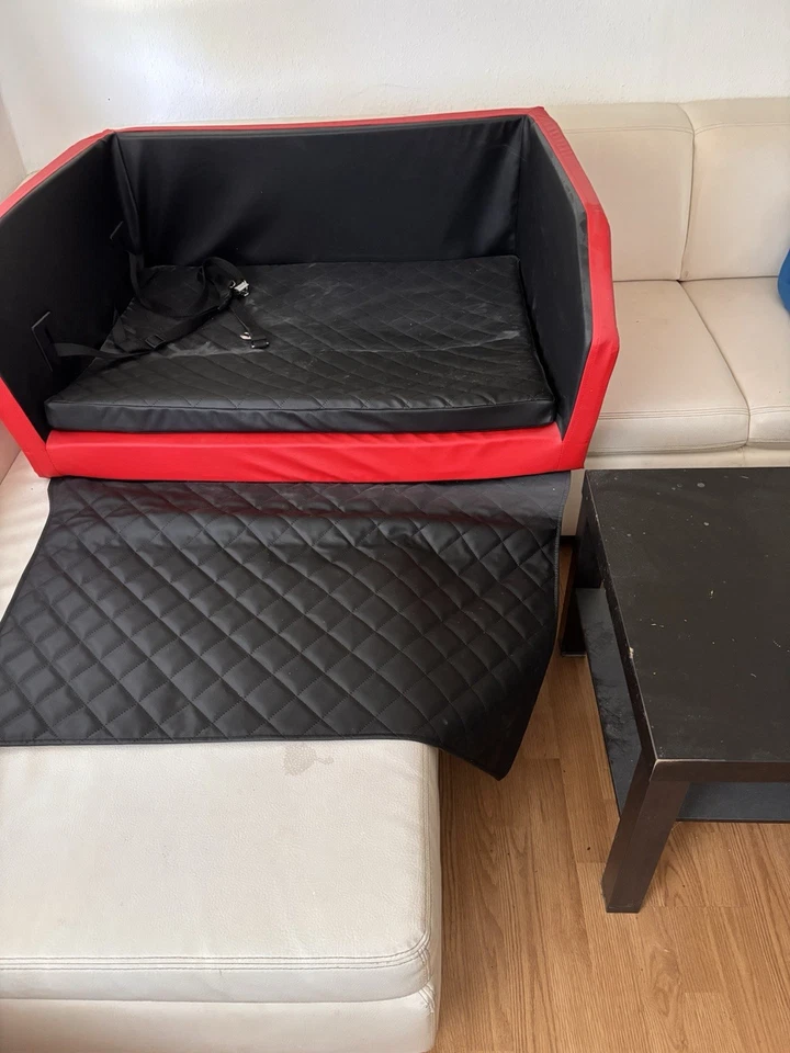 HUNDE BETT Von TRAVELMAT SCHWARZ KUNSTLEDER - Bild 1 von 1