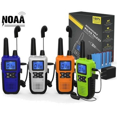 Multi-Purpose Walkie Talkies with Weather Alerts - Perfect for Any Adventure