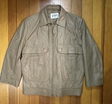 Schott NYC Vintage Brown Leather Jacket Size small 