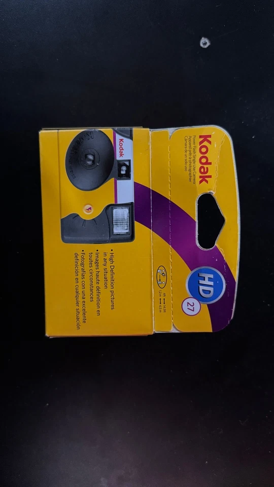 Kodak Power Flash HD Single Use Camera 27 Exposure Exp 01/24 - Image 3 of 3