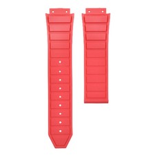 27MM RUBBER STRAP BAND FOR H HUBLOT 48MM BIG BANG KING POWER CERAMIC WATCH RED