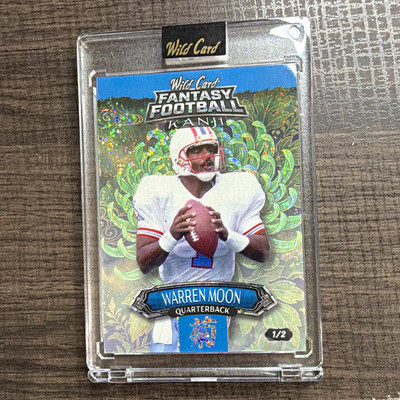 Wild Card 2026 Fantasy Football Kanji Warren Moon FMKFGR1-WM 1/2