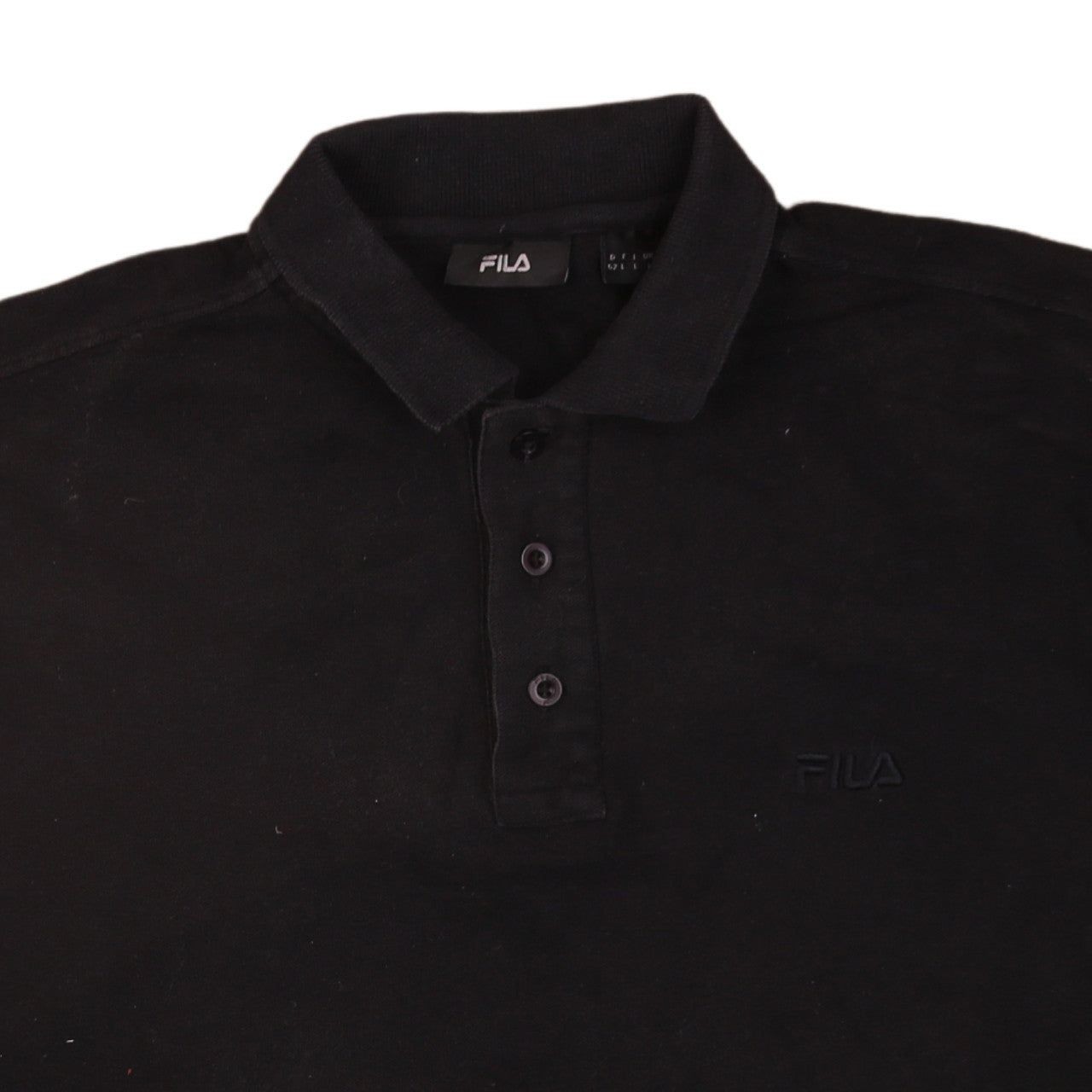 Fila Black Polo Mens L image 3