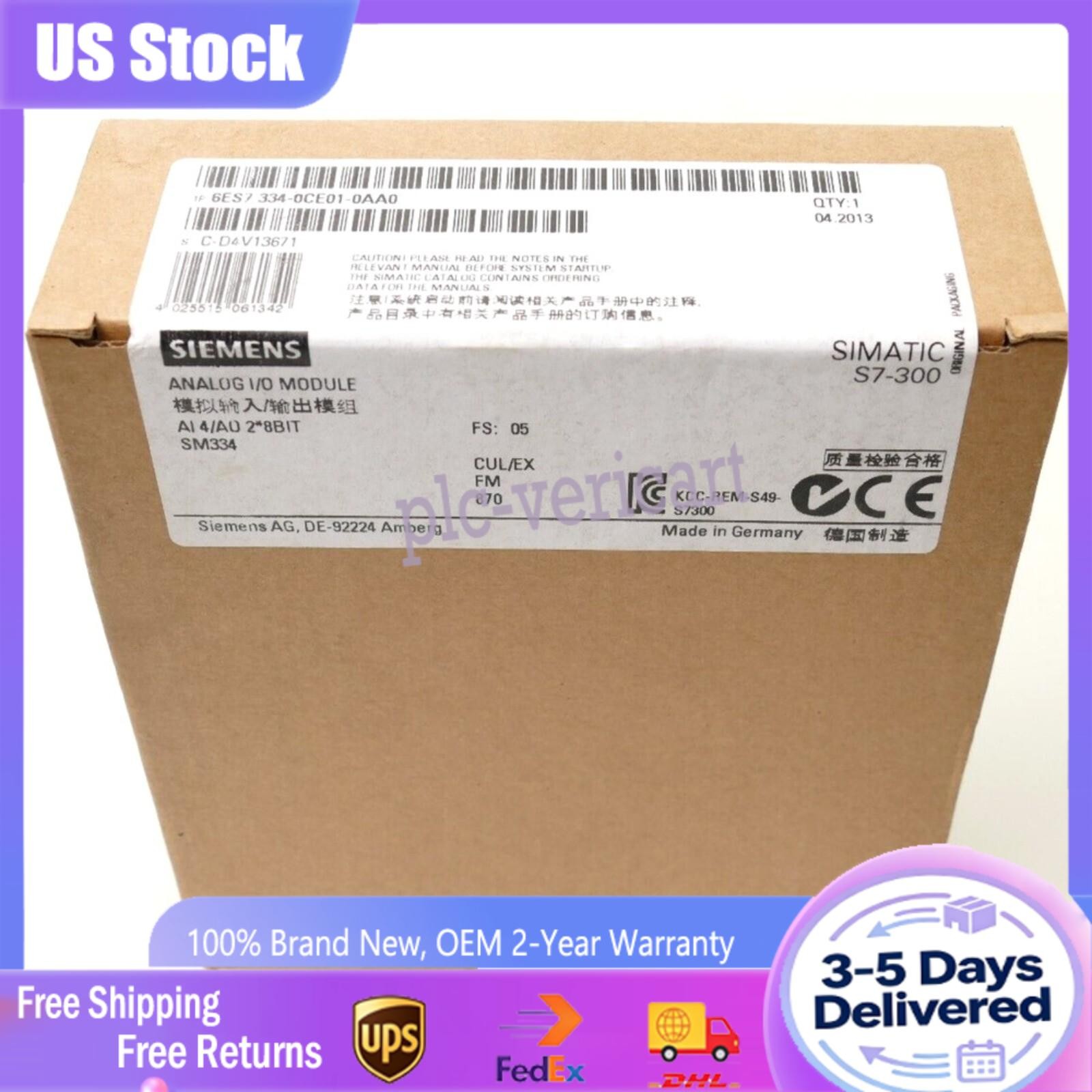 New in box Siemens 6ES7334-0CE01-0AA0 6ES7 334-0CE01-0AA0 output module