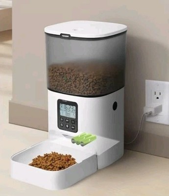 Andoll Home Automatic Pet Feeder Cat Dog Food Dispenser Timer 