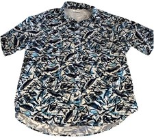 Columbia PFG Super Tamiami Men M Fishing Shirt Fish Print Vented G285