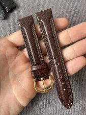 Vintage Watch Strap 18 mm  Leather Nos Top Quality V65