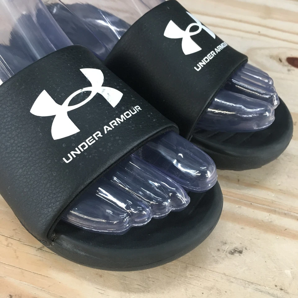 Under Armour Youth 3Y Ansa Deslizable Fijo Informal Sin Cordones Puntera Abierta Planos 3023789-004 Foto 3 de 4