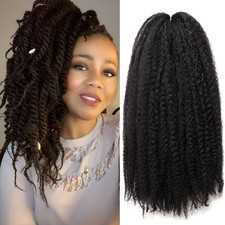 3 Packs Kinky Marley Braiding Hair for Twists 18 Inch 18 Inch Pack of 3 1B