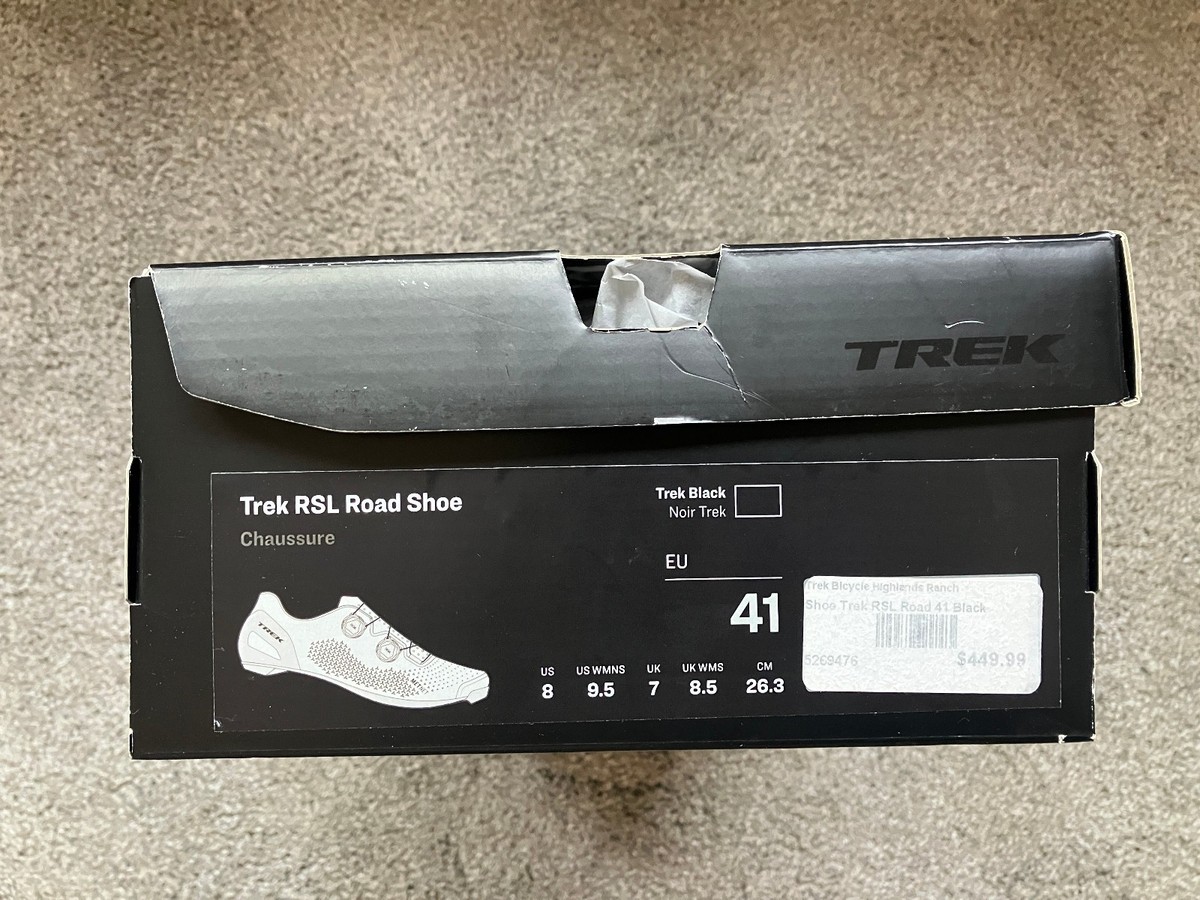 Trek RSL road cycling shoe. Size 41 / US 8. Trek Black. NEW | eBay