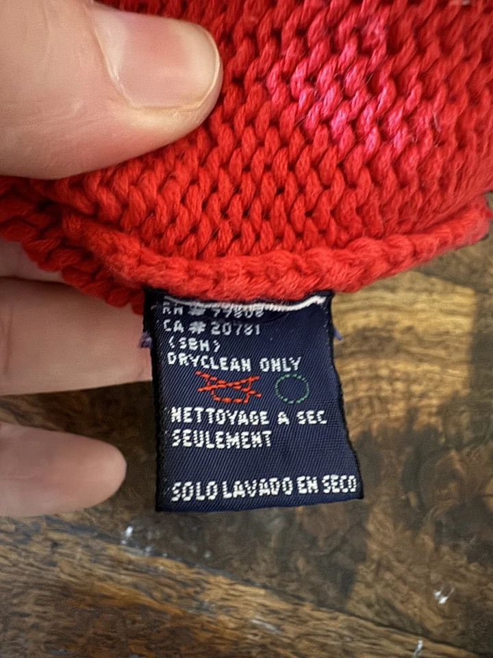 Suéter Vintage Y2K Tommy Hilfiger Navidad León Niño 3-6 Meses Niños Foto 3 de 4