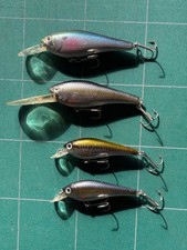 Daiwa TD Shad Old Lure 4Pset Used Vintage Fishing Bait