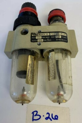 Norgren PSH-201M1AA Air Regulator, Inlet:150 PSIG, Outlet:100 PSIG,125° Max Temp