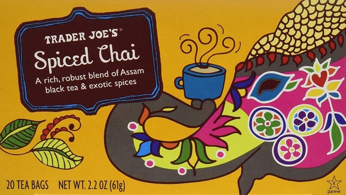 3 Packs Trader Joe's Spiced Chai Black Tea 20 Tea Bags 2.2 oz Each