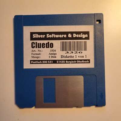   1 Floppy Disk CLUEDO   Commodore Amiga 500 1200 2000  