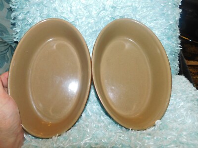 PAAR PEARSONS STEINZEUG OVAL OFEN KUCHEN BACKFORMEN TREACLE AUSSENGLASUR 8'' X 5''