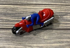Vintage Jaru Red Blue Motorcycle Toy Vehicle