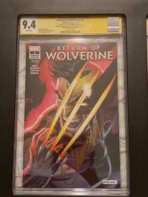 WOLVERINE J. Scott CAMPBELL AP 251/300 signed auto GLOW Dark 9.4 CGC Comic X-MEN