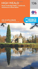 OS Explorer Map (136) High Weald, Royal Tunbridge Wells - Map NEW Ordnance Surve