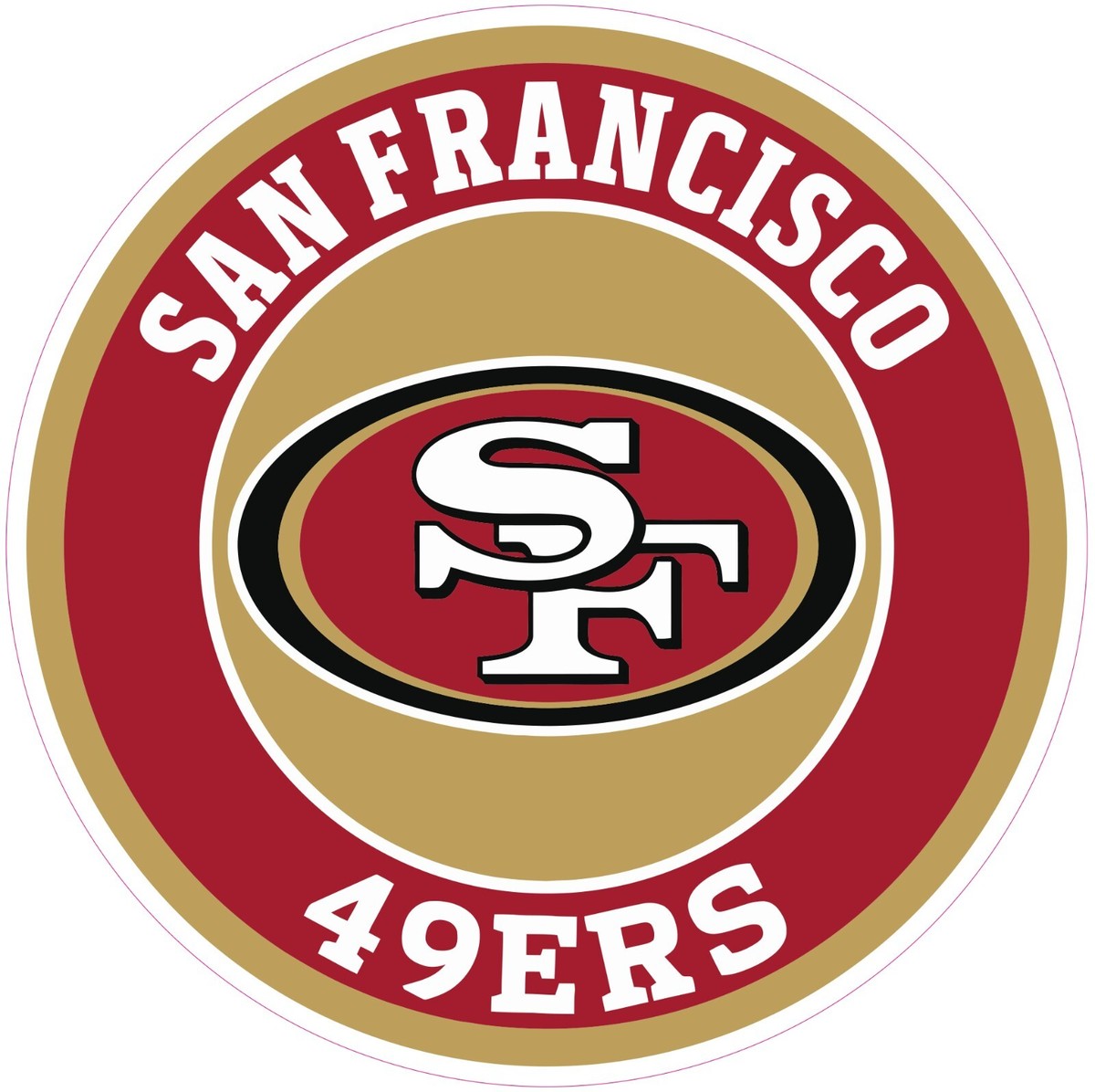 Patch NFL San Francisco 49ers – Écusson 'Est. 1946' 3.5 Pouces, Thermocollant, Neuf