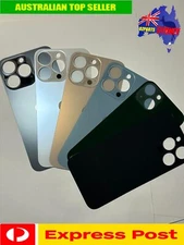 New Back Rear Cover Glass Replacement For iPhone 13 Pro, BIG HOLE, 5 Colours