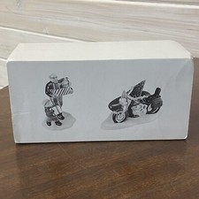 Harley Davidson Holiday  Snow Village And Motorcycle with sidecar #54898