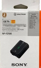 Sony OEM NP-FZ100 Rechargeable Battery for A1, A9, A9 II, A7R III, A7R IV, A7S