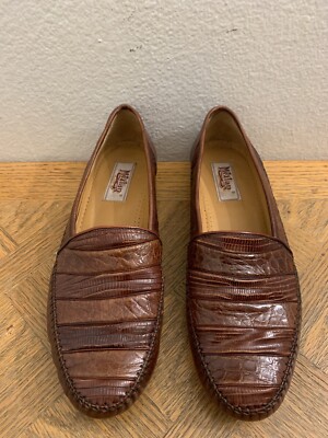Mezlan Brown Genuine Lizard Loafer Style 2212 Men display picture 1