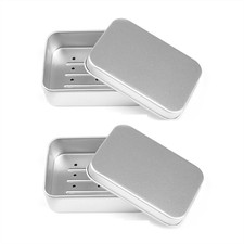 2 Aluminum Soap Bowls with Drip Frame, Moisture Resistant, 4443-