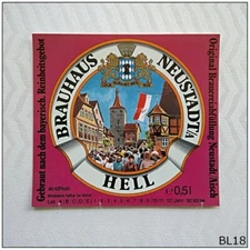 Brauhaus Neustadt Hell Beer Label (BL18)