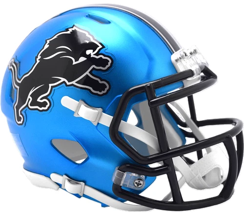 Detroit Lions Blue Alternate 2 Riddell SpeedFlex Authentic