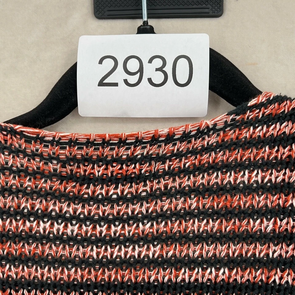 Volcom Sweater Womens Small Red Black Swayed Wrap Waterfall Open Drape Front - Image 4 of 4