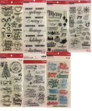 Recollection Christmas Clear Stamp LOT to pick from