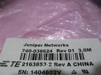Cavo DAC Juniper QFX-QSFP-DAC-3M, 40 Gigabit QSFP+ 3 Metri, Nuovo Sigillato