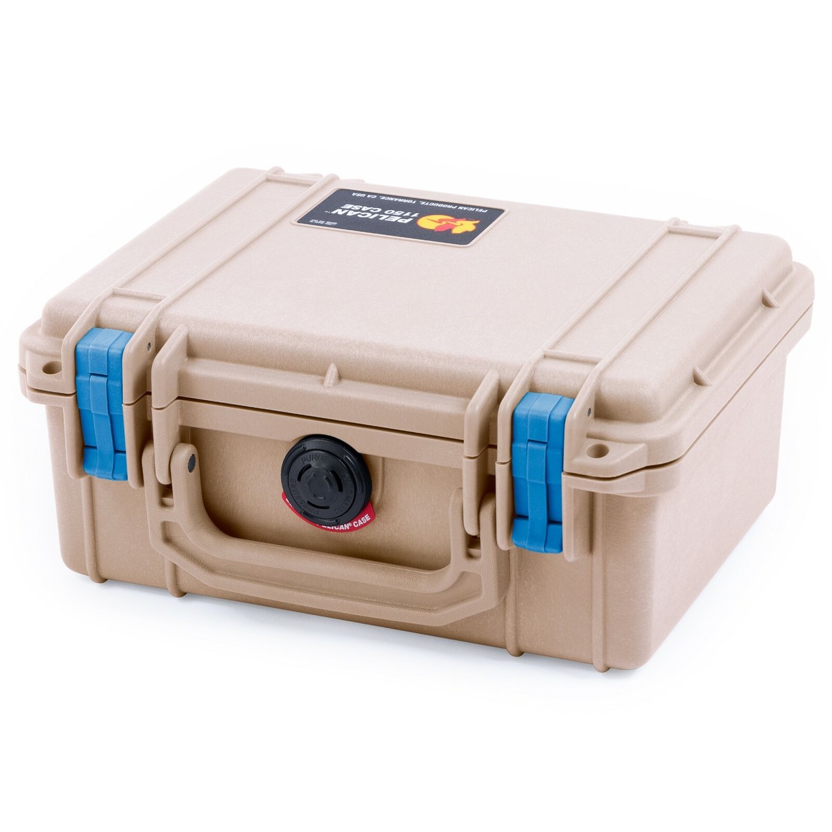 Desert Tan & Blue Pelican 1150 case. With Foam | eBay
