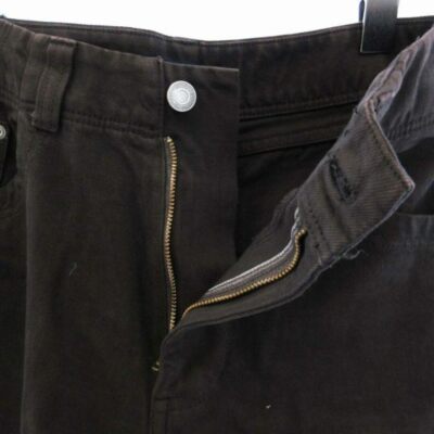 Ships Garment Dye Pants Denim Jeans Wide 36 S Brown ZS Used