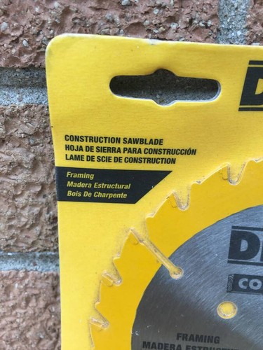 DEWALT DW9066 5-1/2" 24 24T Carbide Teeth Circular Saw Blade DW 9066 5.5 5 1/2 - Picture 2 of 12