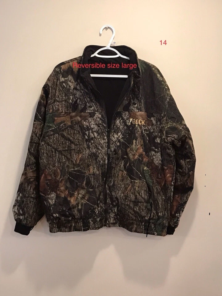 Rocky ProHunter Men’s Large Parka With Reversible Insert Camo & Black - Image 2 of 4
