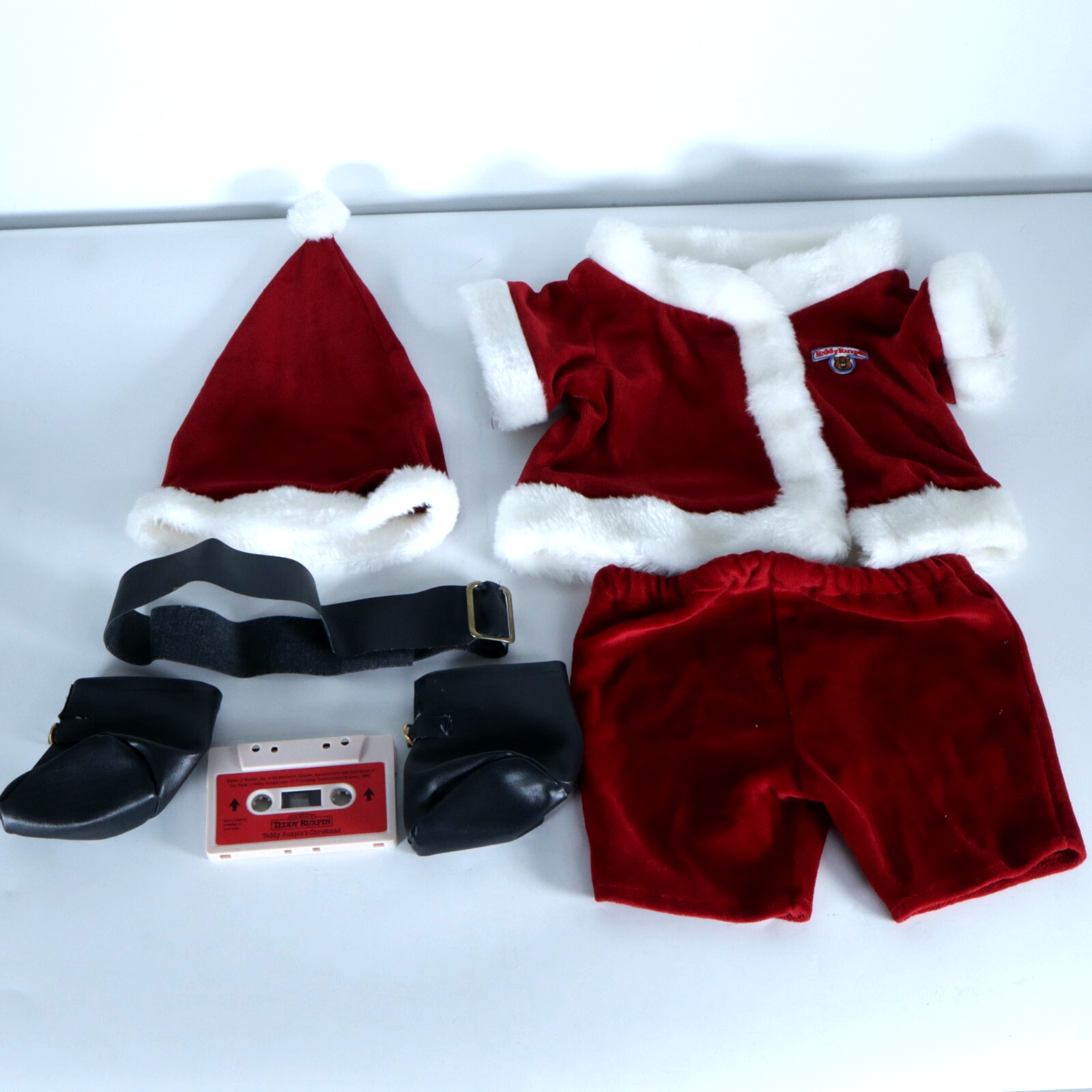 Vintage Teddy Ruxpin Christmas Cassette in Santa Costume