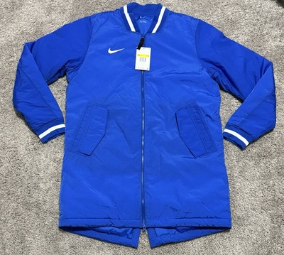 Nike Dugout Baseball Full Zip Up Jacket Royal Blue White DC8335-493 Mens Size S