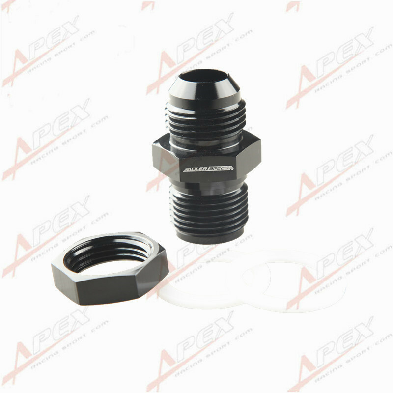 AN6 AN8 AN10 AN12 AN16 Aluminum Fuel Cell Tank Adapter Bulkhead Fitting ...