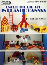 Under The Big Top In Plastic Canvas by Teal Elliot Leaflet 1241 NOS