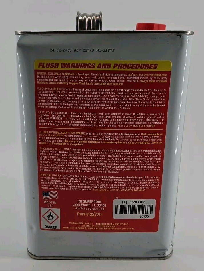 TSI Supercool 22779 A/C Flash Flush Solvent Based Solution 1