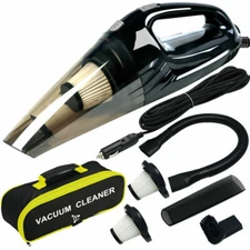 Car Vacuum Cleaner, High Power DC12-Volt Wet & Dry Powerful Suction Handheld