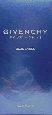 GIVENCHY POUR HOMME BLUE LABEL EAU DE TOILETTE SPRAY 3.3 Oz / 100 ml BRAND NEW!