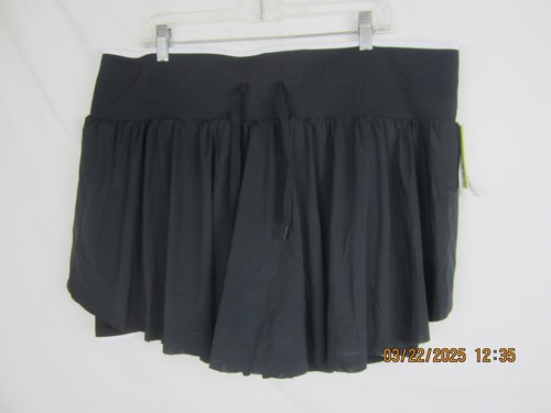 Women's All In Motion Plus Size Active Knit Seamless Skort Black 1X - Picture 12 of 13