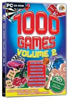 1000 Jogos Volume 2 (PC CD) - PAL - Novo