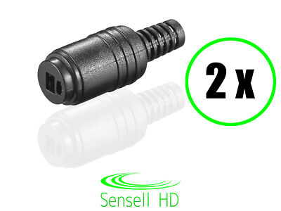 Sensell 2x DIN Lautsprecherkupplung 2,2mm schraubbar lötfrei Knickschutz HiFi 