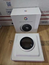 Google Nest Learning Thermostat Smart WiFi White T3017US 3rd Generation
