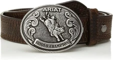 Ariat Boys Rodeo Champion Belt - A1305802, Brown Leather, Kids Size 30, NWT
